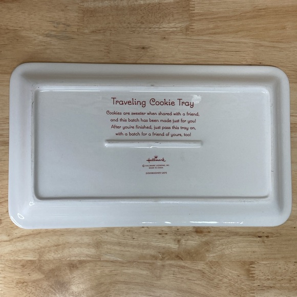 Hallmark Traveling Cookie Plate Rectangular Platter - Picture 7 of 9